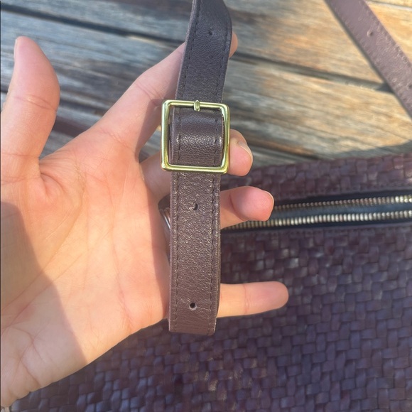 Clare V Brown Woven Crossbody Bag - Picture 4 of 7